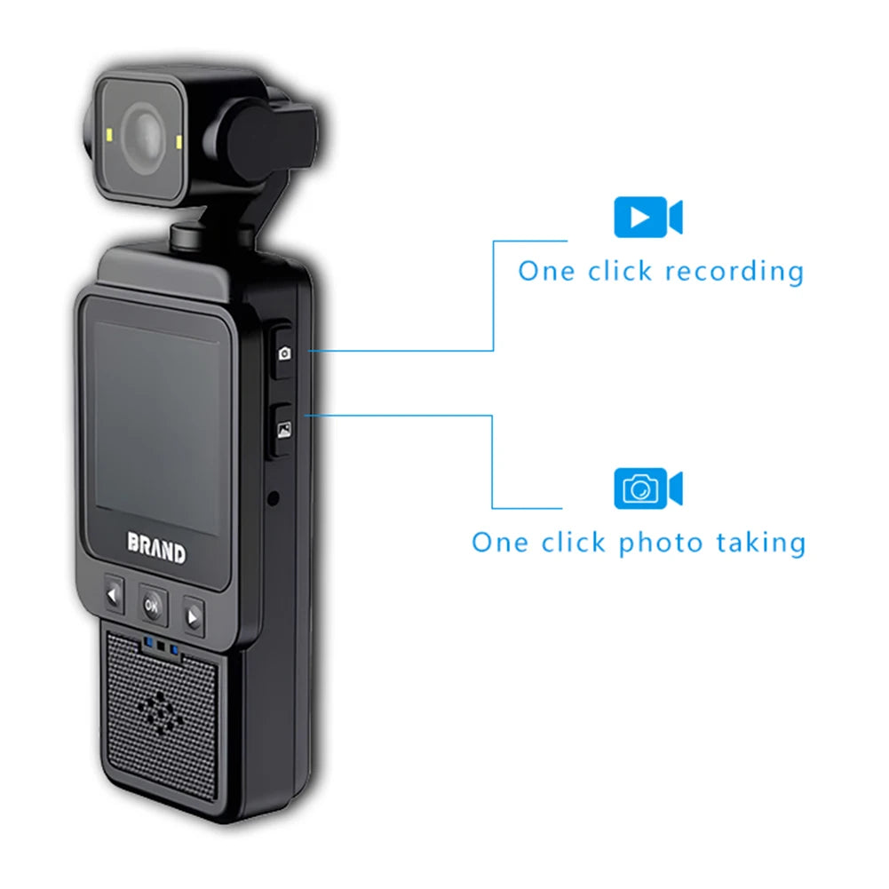 1080P WiFi Sports Wearable Camera 1.6-inch HD Display Travel Bicycle Driver Recorder 360°Rotatable Action Camera