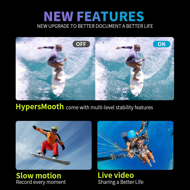 GoPro HERO7 Black Action camera go pro hero 7 black original camera 4k ultra hd photography professional Sports Camera