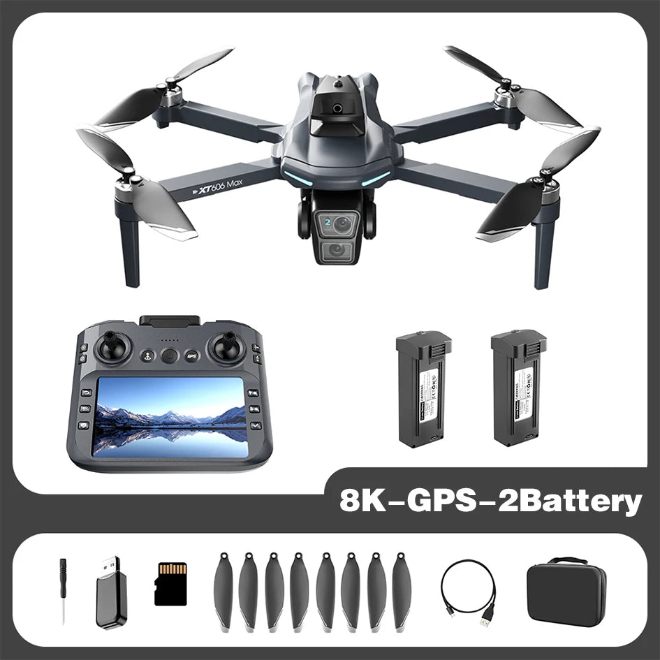 XIAOMI NEW XT606 GPS Drone 8K HD