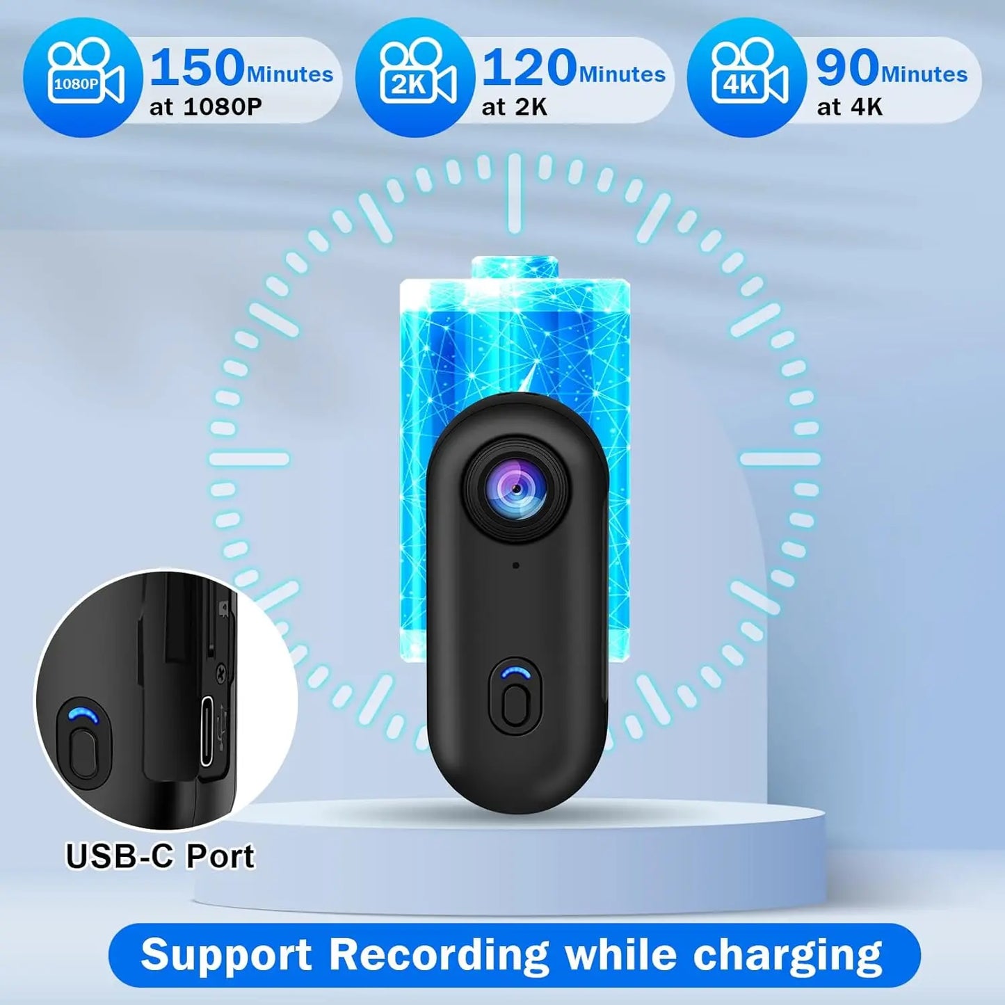 WiFi Mini Camera Sports Video 4K Camcorder Portable Wireless Bike Recorder Video Shooting Small Micro Thumb Action Photography