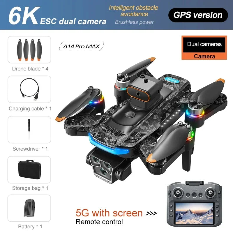 Xiaomi A14Pro Max Drone 8K HD Three Camera
