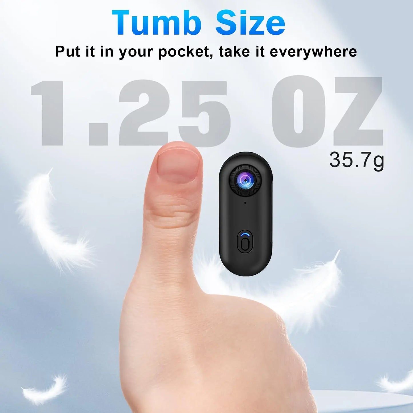 WiFi Mini Camera Sports Video 4K Camcorder Portable Wireless Bike Recorder Video Shooting Small Micro Thumb Action Photography