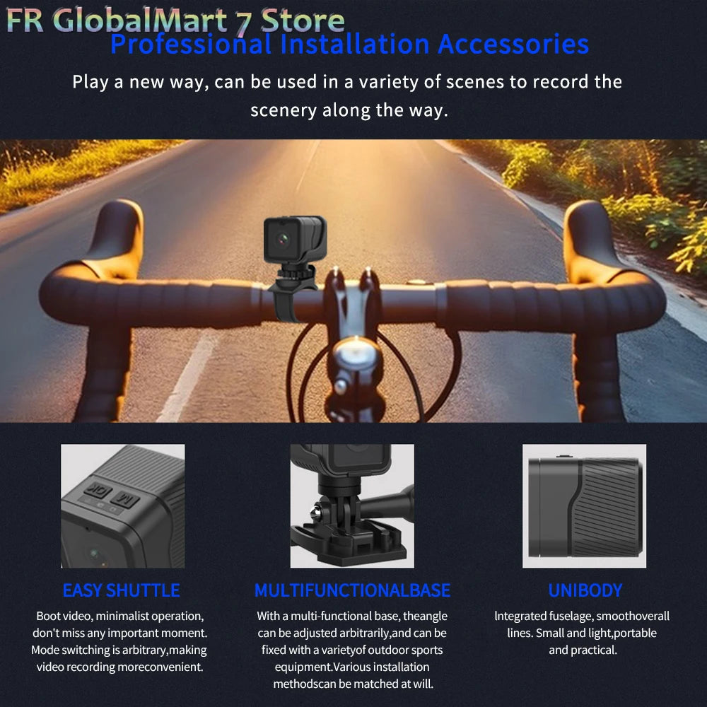 Mini Sport DV Action Camera HD 1080P Bike Motorcycle Helmet Camera Outdoor Video DVR Audio Recorder Dash Cam for Car Bicycle