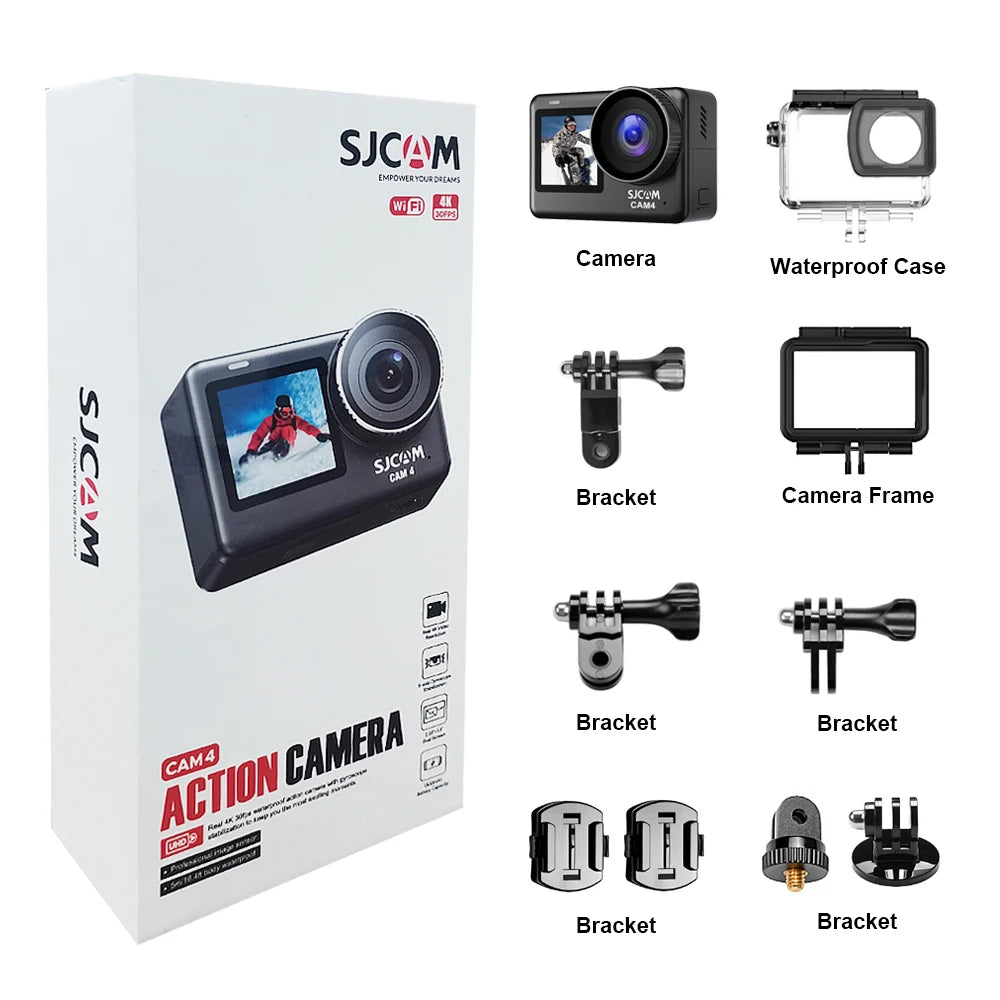 SJCAM Flagship CAM4 Action Camera 4K 2.33" Touch Screen Waterproof 5G WiFi Active HDR Video action cam camera sport