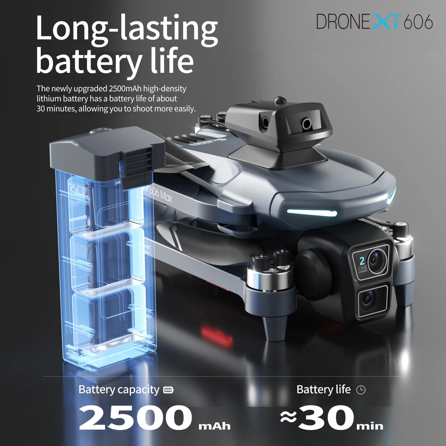 XIAOMI NEW XT606 GPS Drone 8K HD