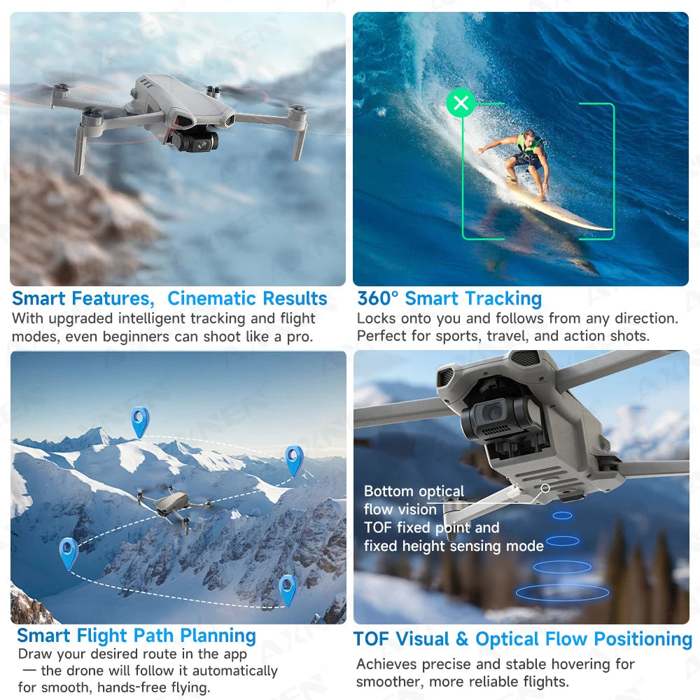 XINLIN XiL 017 4K Camera Drone with 3-Axis Gimbal, 249g Foldable Quadcopter, 10KM HD Transmission, 35min Flight,GPS Smart Follow