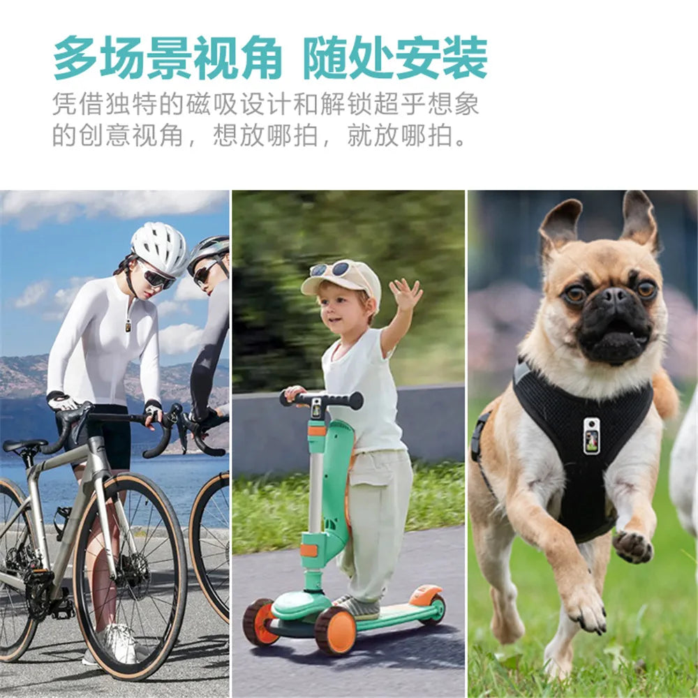 Magnetic Thumb Camera S70 4K HD Wearable Sports Action Camera Long Battery Life Cycling Motorcycle Ideal Halloween Gift