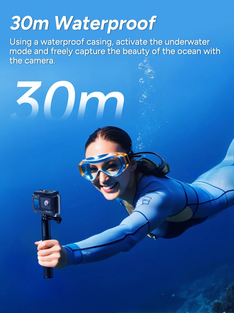 SJCAM SJ6 Pro 4K 60FPS Dual Screen Action Camera Waterproof Touch Screen Sport Cam WiFi Night Vision 6-Axis Gyro Stabilization