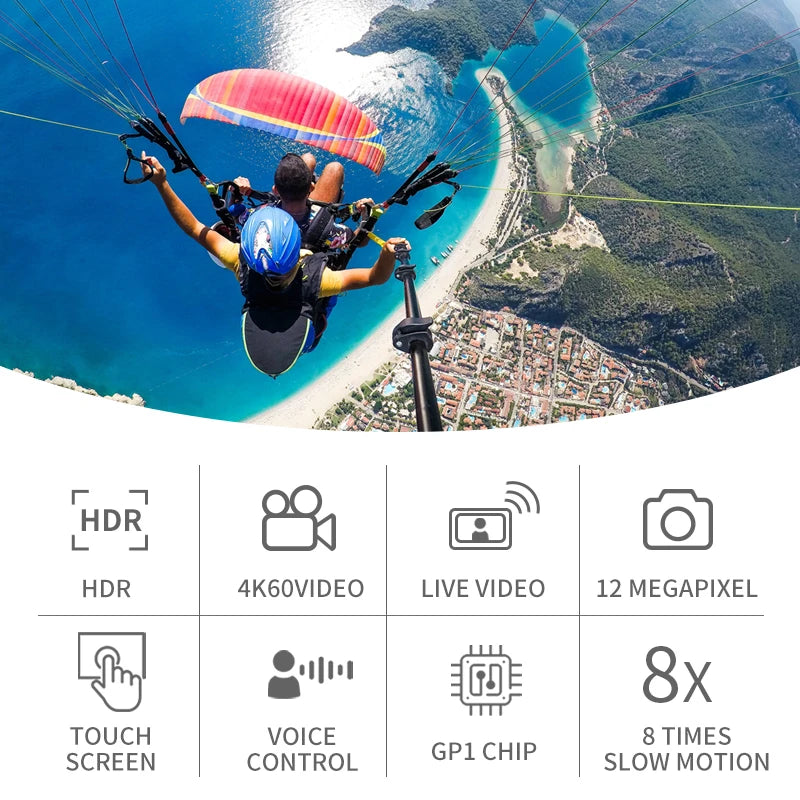 GoPro HERO7 Black Action camera go pro hero 7 black original camera 4k ultra hd photography professional Sports Camera