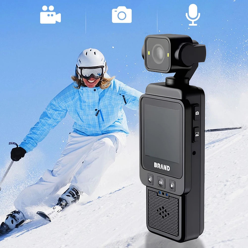 1080P WiFi Sports Wearable Camera 1.6-inch HD Display Travel Bicycle Driver Recorder 360°Rotatable Action Camera