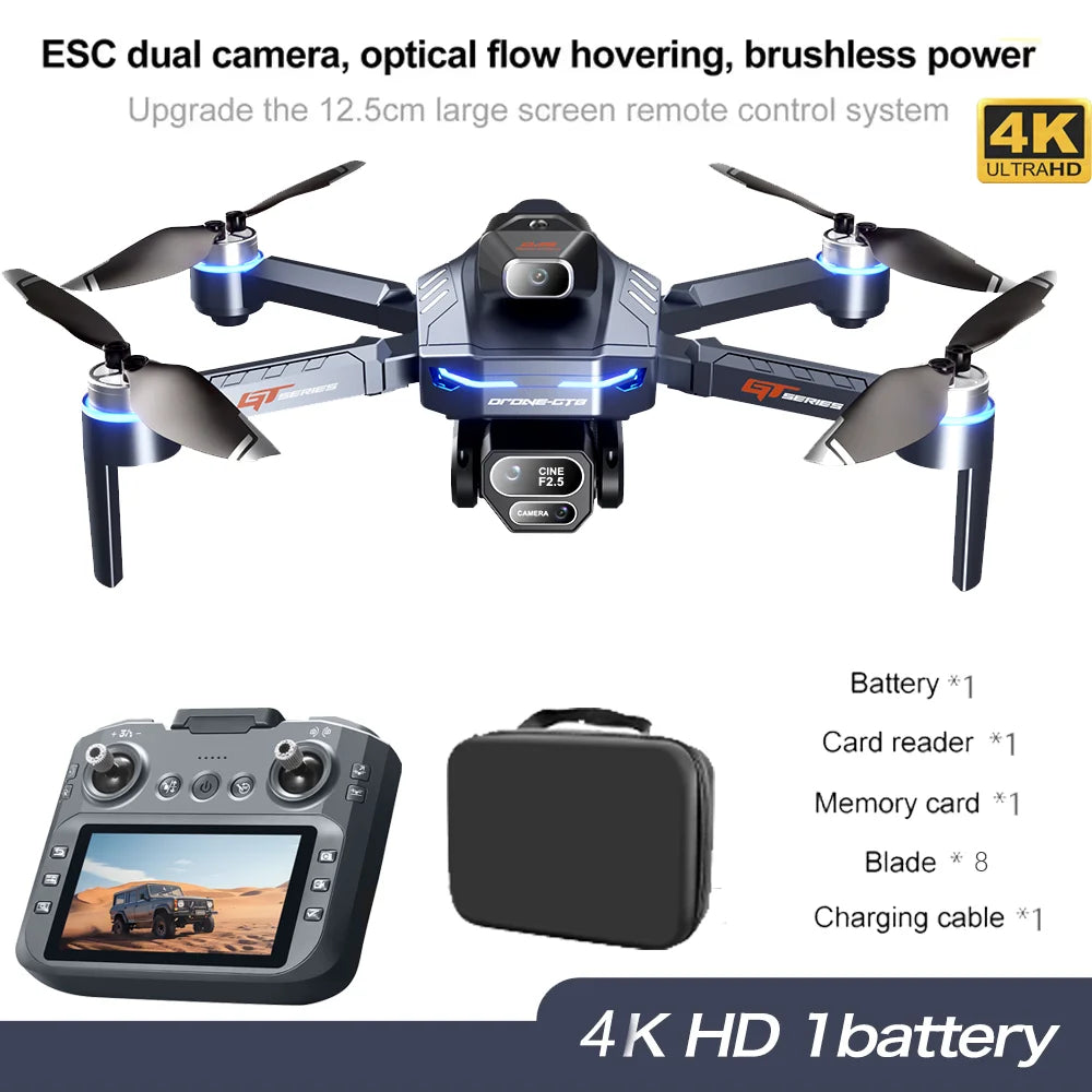 2025 New GT8 FPV Drones GPS 8K Professional HD 360° Dual Cameras 5G WIFI Brushless Motors Obstacle Avoidance Foldable Quadcopter