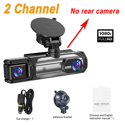 3 Cameraes Dash Cam 1080P Front and rear view camera