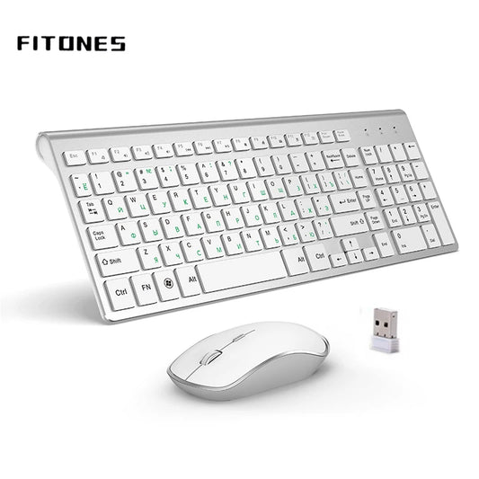 Russian version 2.4g wireless keyboard and mouse