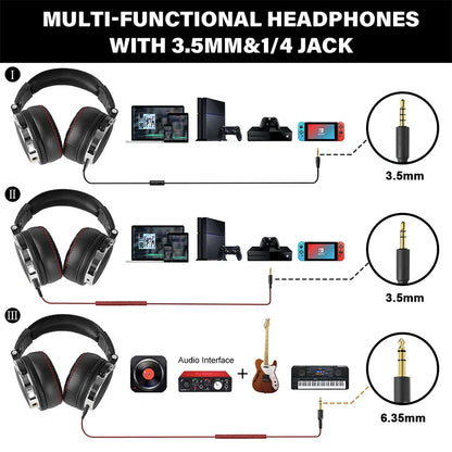 Oneodio Wired Professional Studio Pro 50 DJ Headphones With Microphone