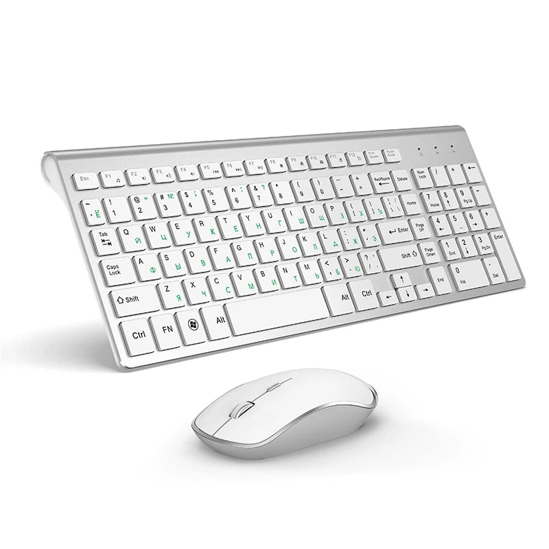 Russian version 2.4g wireless keyboard and mouse