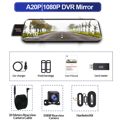 10 Inch Car DVR Car Touch Screen video Recorder Dual 1080P