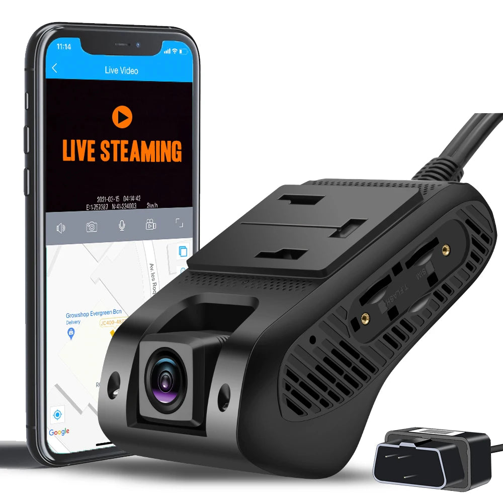Jimiiot JC400P 4G Dual Dash Cams with Live Video Car Camera