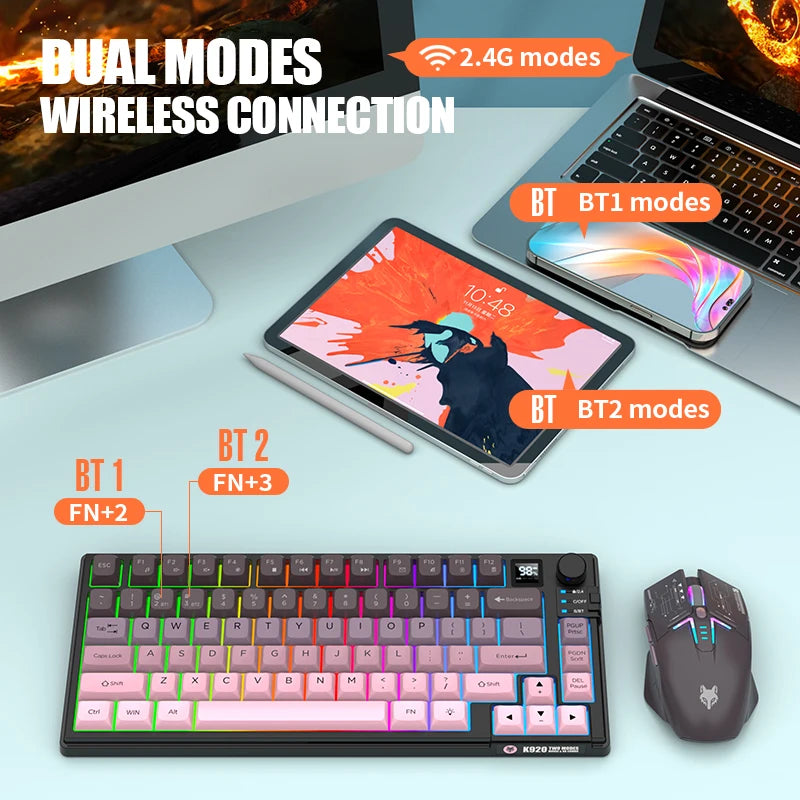 XUNSVFOX K920 Bluetooth Wireless Keyboard Mouse
