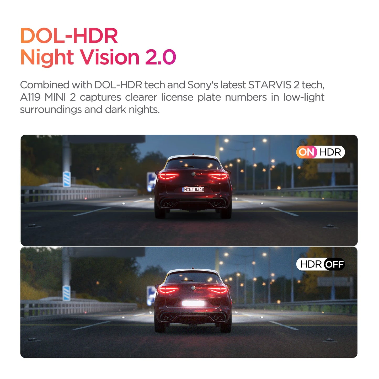 VIOFO A119MINI-2 Dash Cam 2K 60FPS Car DVRs Voice Control