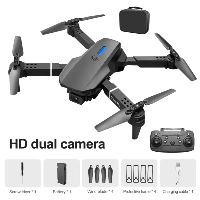 New E88 Pro RC Drone 4K 1080P Wide Angle Dual HD Camera