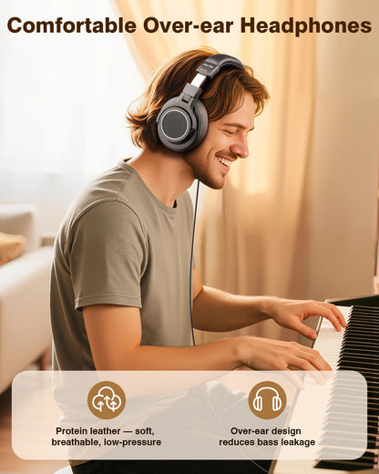 New Bee Wired Professional Studio Pro 50 DJ Headphones With Microphone