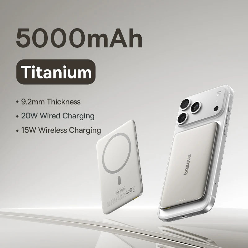 Baseus 5000mAh Magnetic Power Bank 15W Wireless