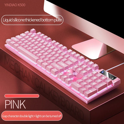 Pink Keyboard and Mouse Set 2 in 1 Combos