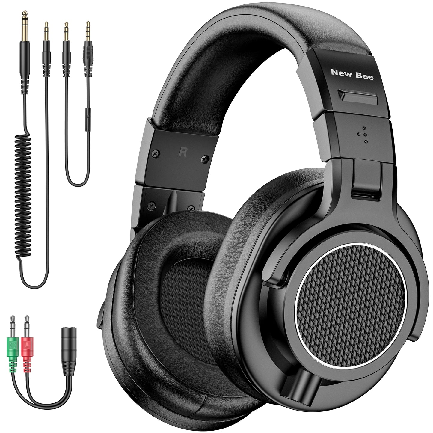 New Bee Wired Professional Studio Pro 50 DJ Headphones With Microphone