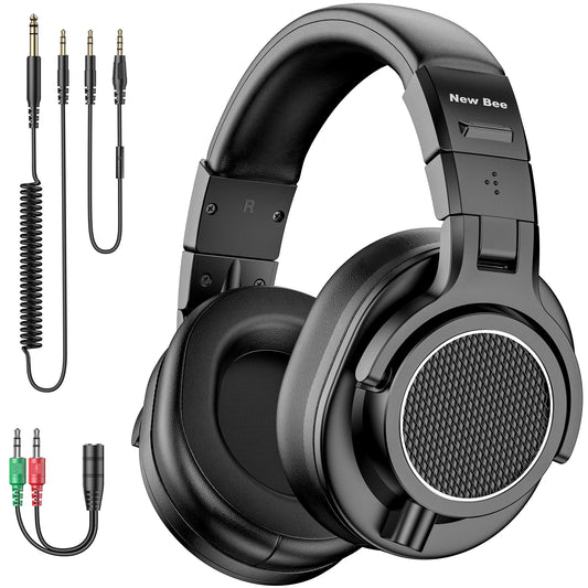New Bee Wired Professional Studio Pro 50 DJ Headphones With Microphone