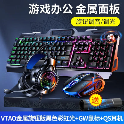 RGB Gamer Keyboard Gaming Keyboard and Mouse Headphone Gamer Kit