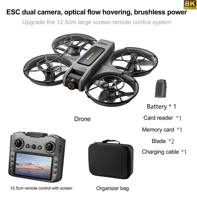 S156 Drone GPS 8K Professional HD 360° Dual Camera Screen