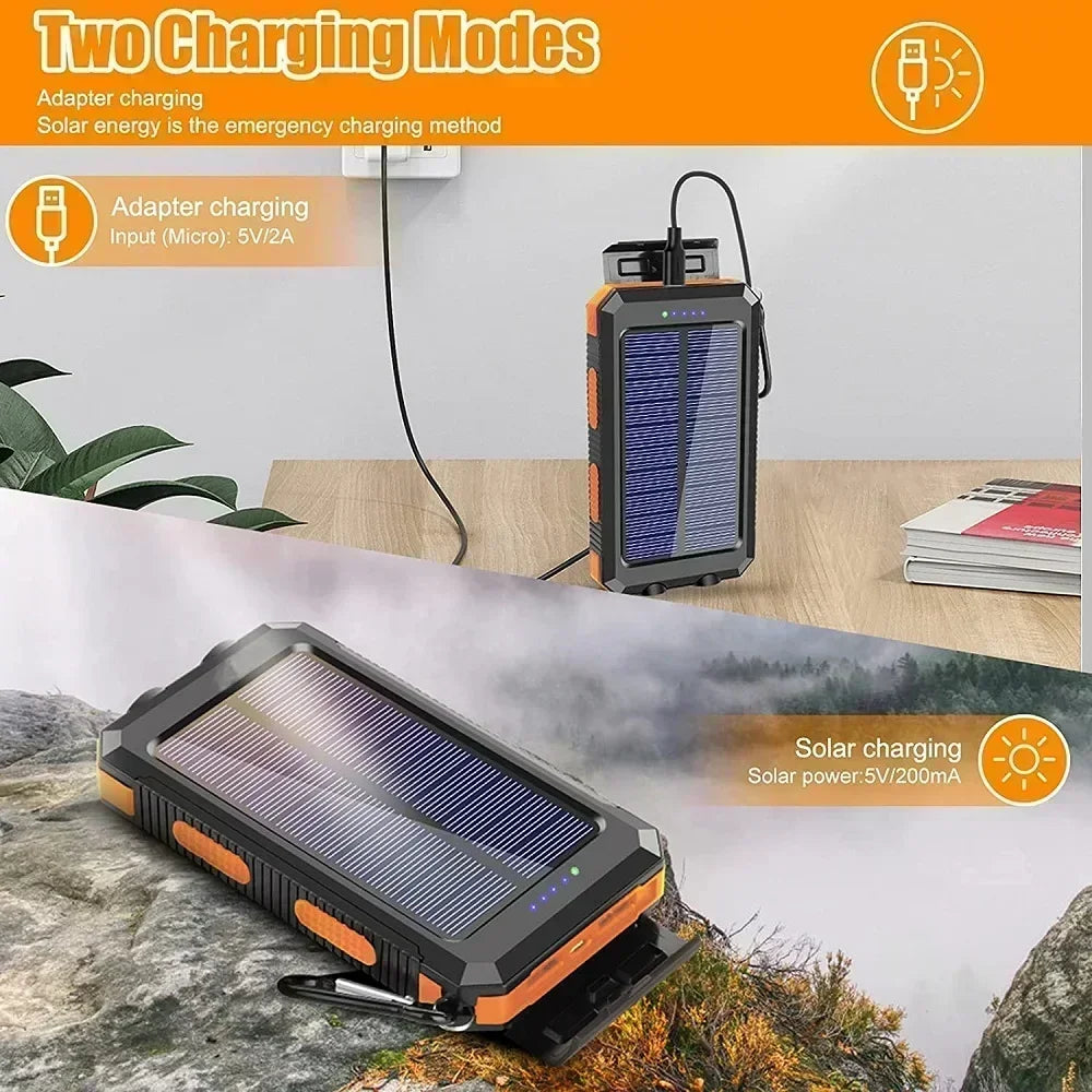 Lenovo 50000mAh Solar Power Bank Portable Charging