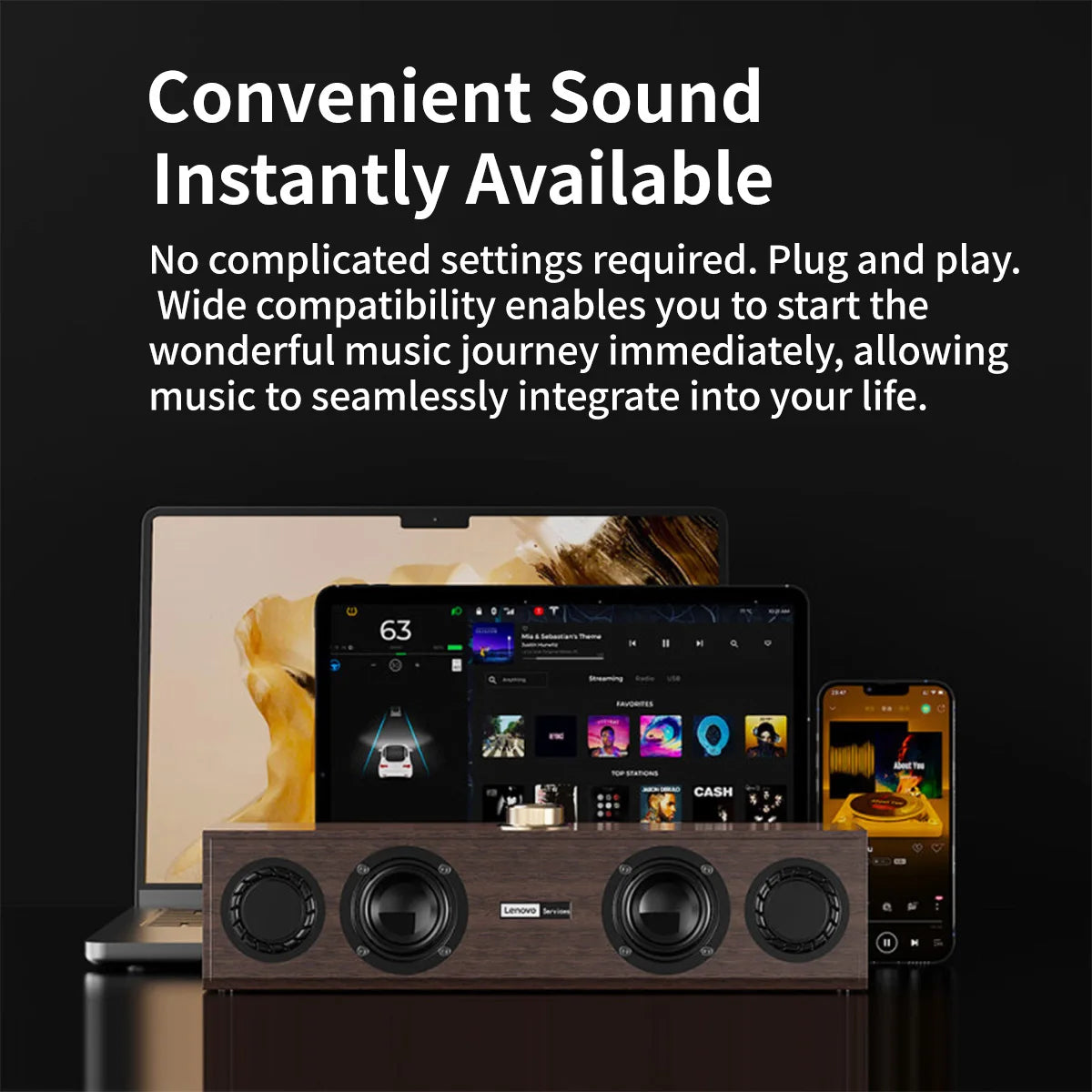 Lenovo C02 Multimedia Speaker Bluetooth Speaker Subwoofer