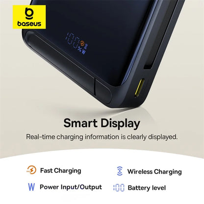 Baseus Qi2 45W Power Bank 10000mah With Kick stand For MagSafe