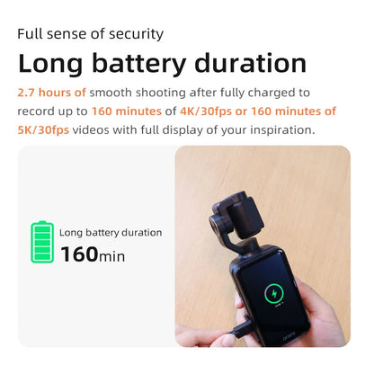 ORDRO M5 Action Camera 4k Handheld Pocket Digital Camcorder