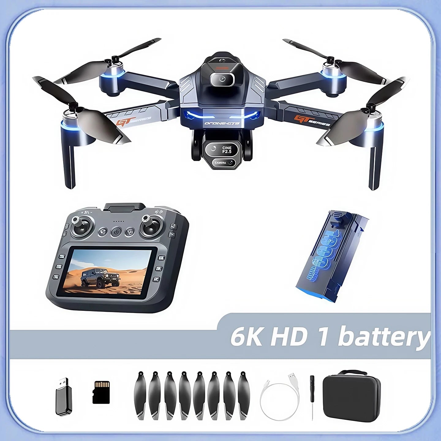 For Genuine GT8 Drone 8K Professional Dual Camera GPS