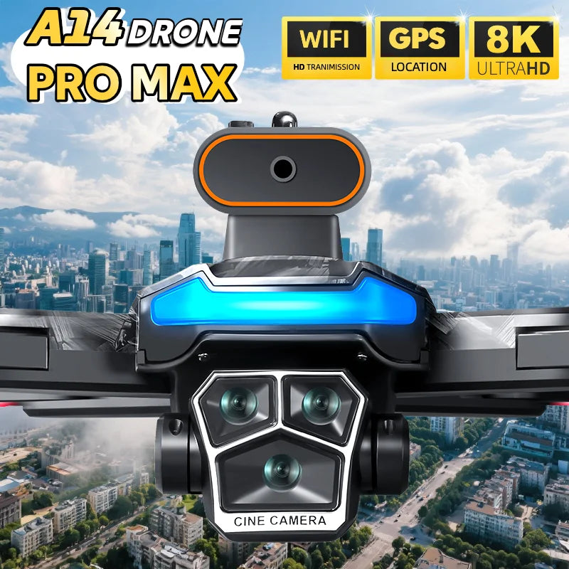 For Genuine A14 Pro Max GPS Brushless 8K Three Camera Foldable