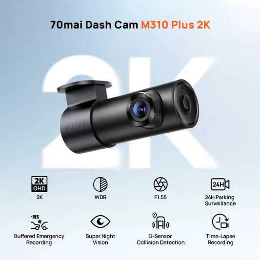 70mai Dash Cam M310 Plus 2K English Voice Control 1440P WDR