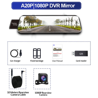 10 Inch Car DVR Car Touch Screen video Recorder Dual 1080P