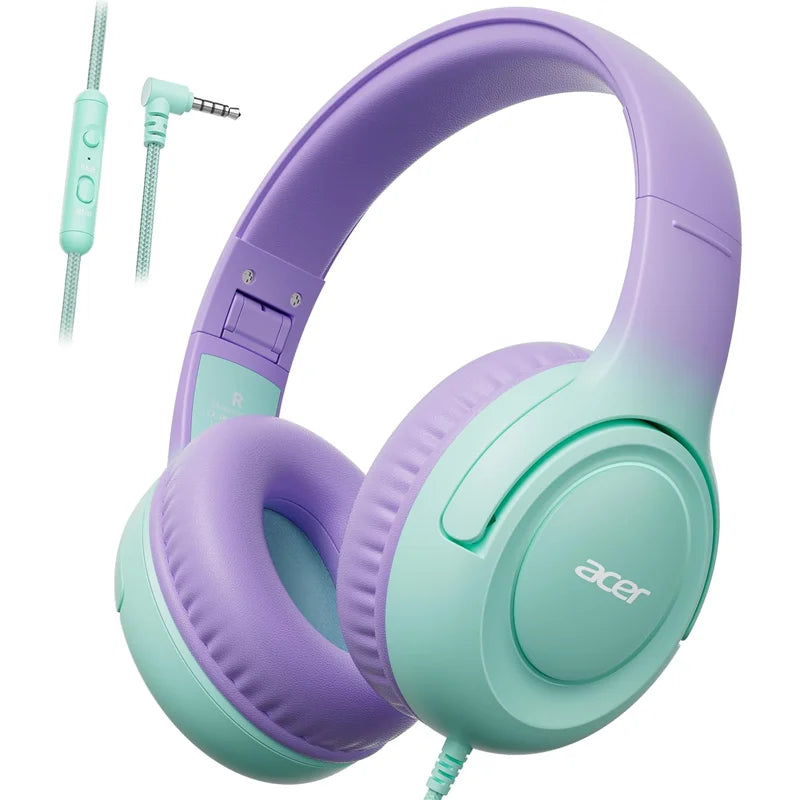 Acer HK03 Kids Wired Headphones for School 85/94dB Volume Limiter