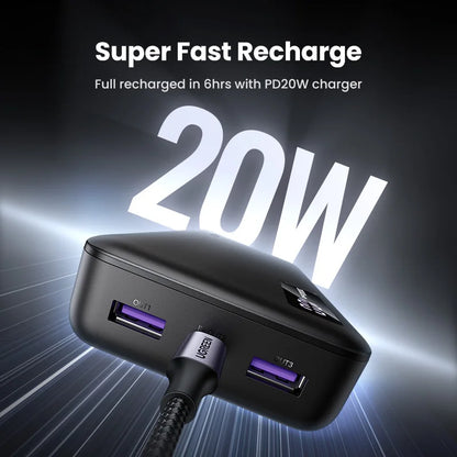 UGREEN 20000mAh PD 20W Power Bank Fast Charge Portable
