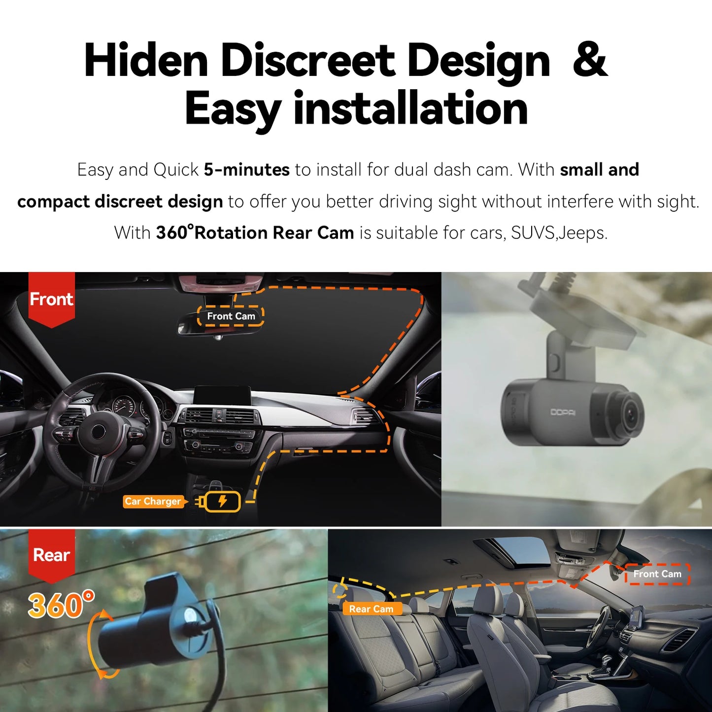 DDPAI Mola N3 Pro Dash Camera Driving Vehicle Cam