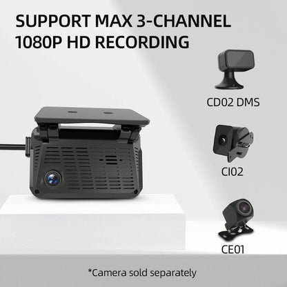 JIMIMAX JC371 ADAS DVR Camera Max 3 Channels Dashcam