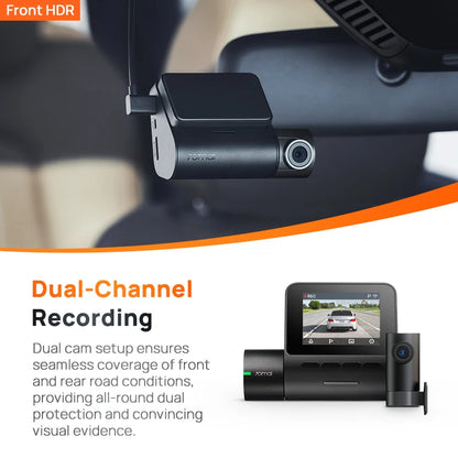 Global 70mai Dash Cam A200 Dual-channel Record 1080P HDR