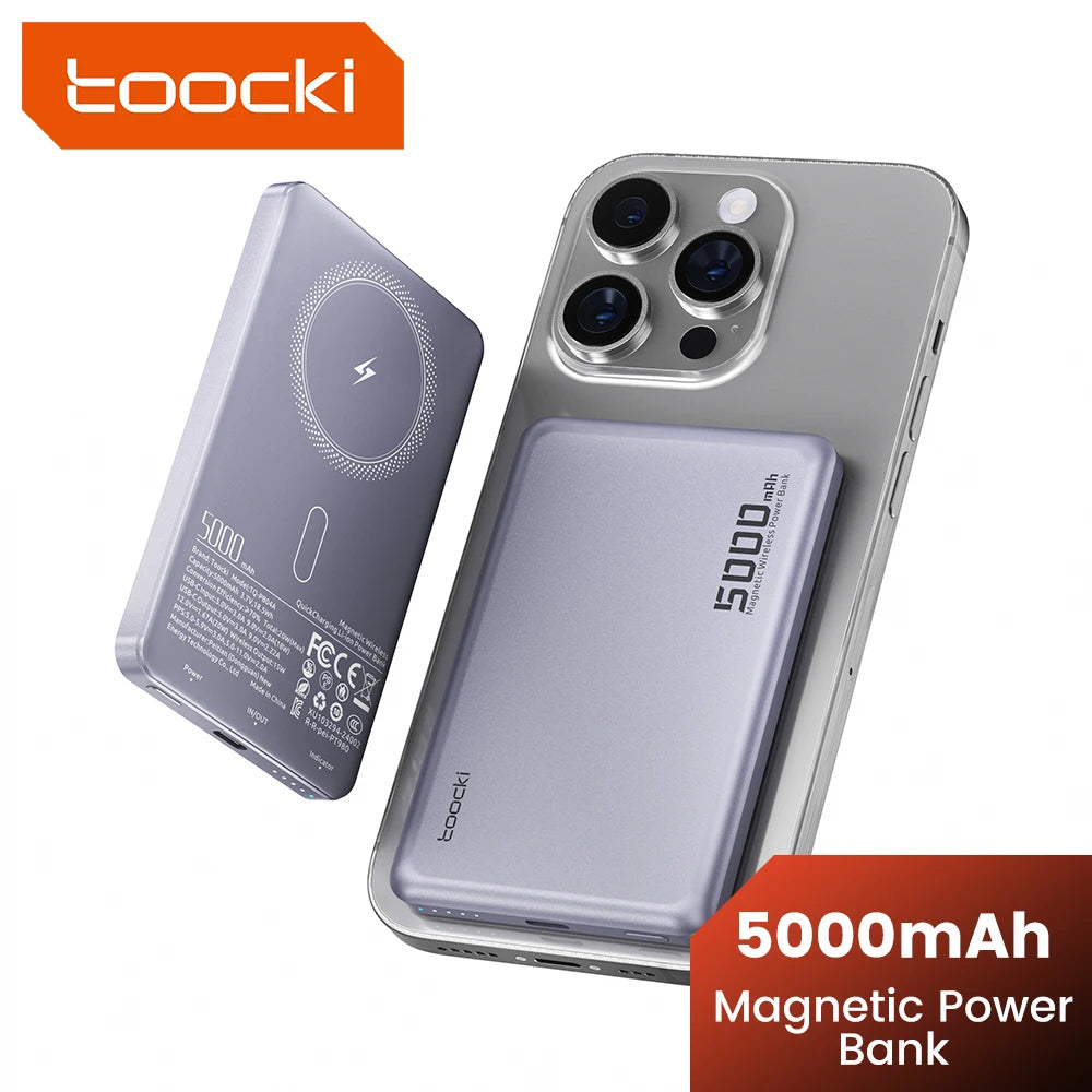 Toocki Magenetic PowerBank 10000mAh 15W Wireless Charging
