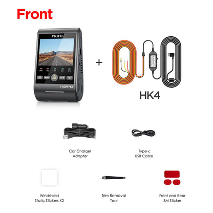 VIOFO A229 PLUS Car Dvr 2K HDR Video Recorder