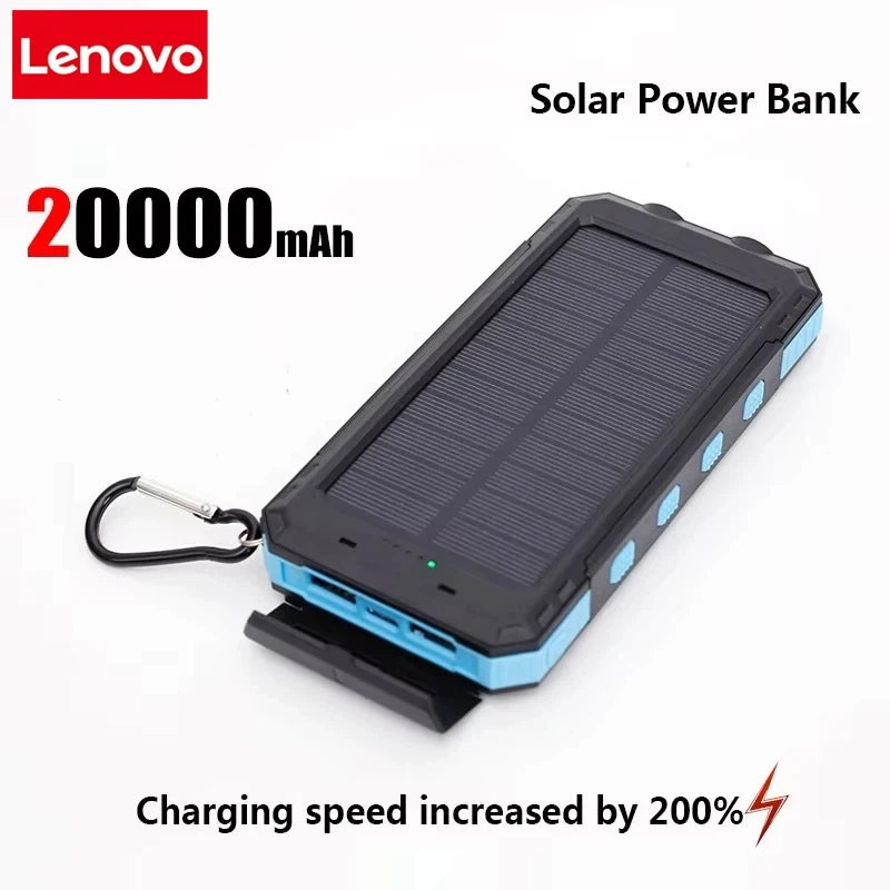 Lenovo 50000mAh Solar Power Bank Portable Charging