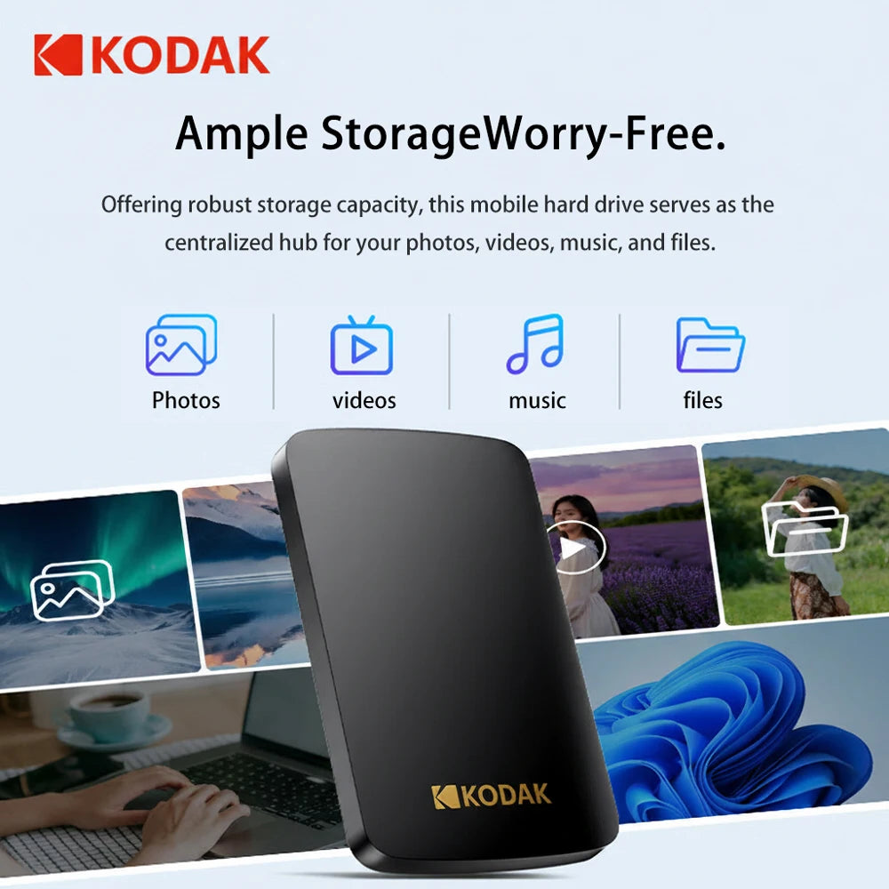 Kodak Portable External Hard Drive HDD P150 5Gbps
