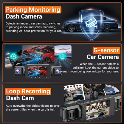 Dashcam for cars 4 Channel Black Box WiFi Driving Camera