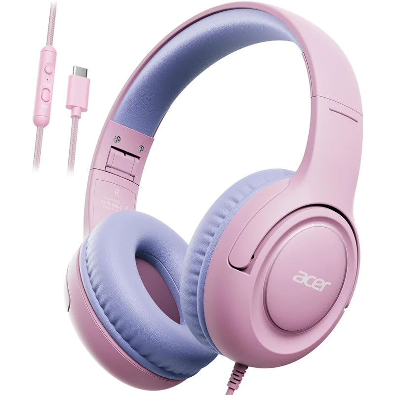 Acer HK03 Kids Wired Headphones for School 85/94dB Volume Limiter